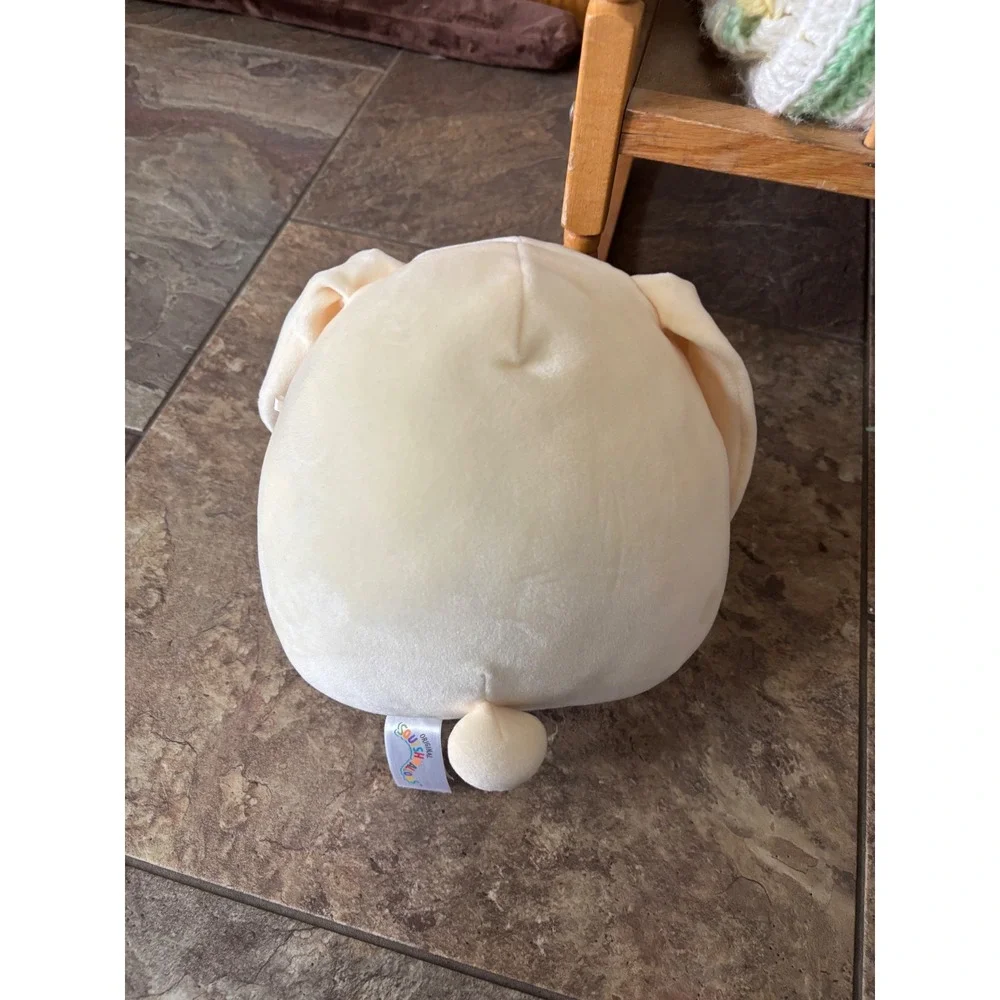 Squishmallows Kellytoy 8 Inch Cream Bunny Rabbit Rainbow Belly Plush Toy